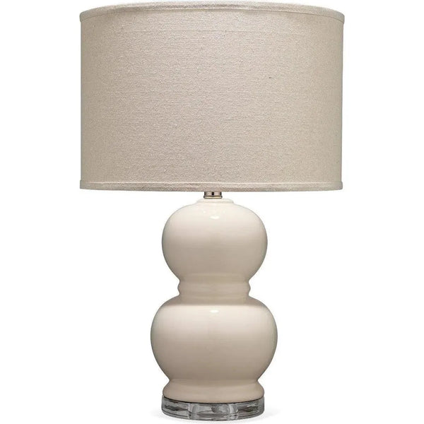 Cream Glass Bubble Table Lamp