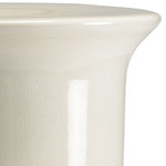 Cream Glazed Porcelain Outdoor Garden Stool