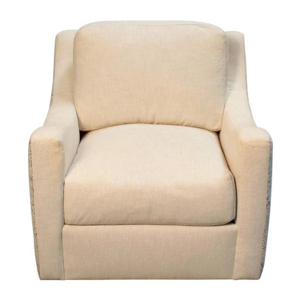 Cream Swivel Club Chair Sophie Zion Hot & Bae Porcelain