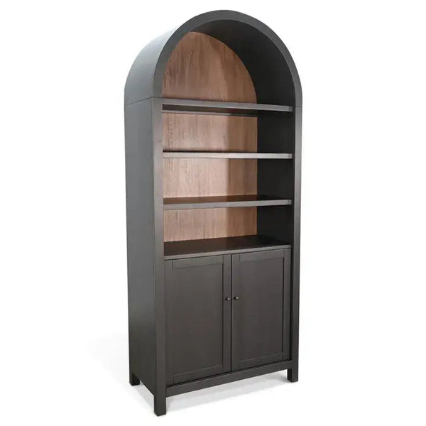 Crescent Hill Arched Two Doors Wooden Display Cabinet
