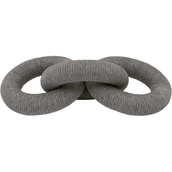 Essentials For Living-Crew Handcrafted Polyolefin Rope Link-Statues & Sculptures-Grey-LOOMLAN