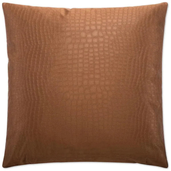 Croc Copper Throw Pillow With Insert - LOOMLAN - D.V. Kap - Throw Pillows