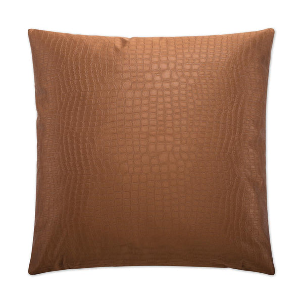 Croc Pillow - Copper-Throw Pillows-D.V. KAP-LOOMLAN
