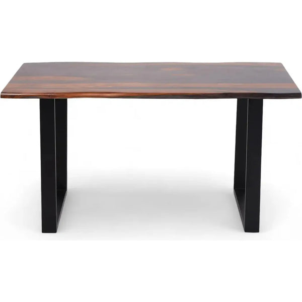 Crofford Iron Based Rectangular Dining Table-Dining Tables-LOOMLAN-LOOMLAN