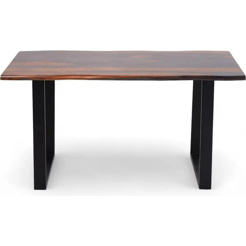 Crofford Iron Based Rectangular Dining Table-Dining Tables-LOOMLAN-LOOMLAN