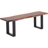 Crofford Rich Grain Backless Dining Bench-Dining Benches-LOOMLAN-LOOMLAN