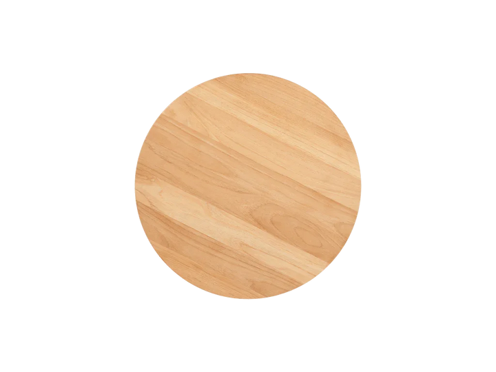 Cross Legs Nesting Teak Patio Side Table - LOOMLAN - HiTeak - Outdoor Side Tables