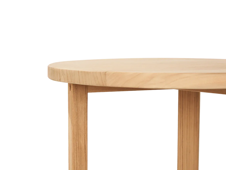 Cross Legs Nesting Teak Patio Side Table - LOOMLAN - HiTeak - Outdoor Side Tables