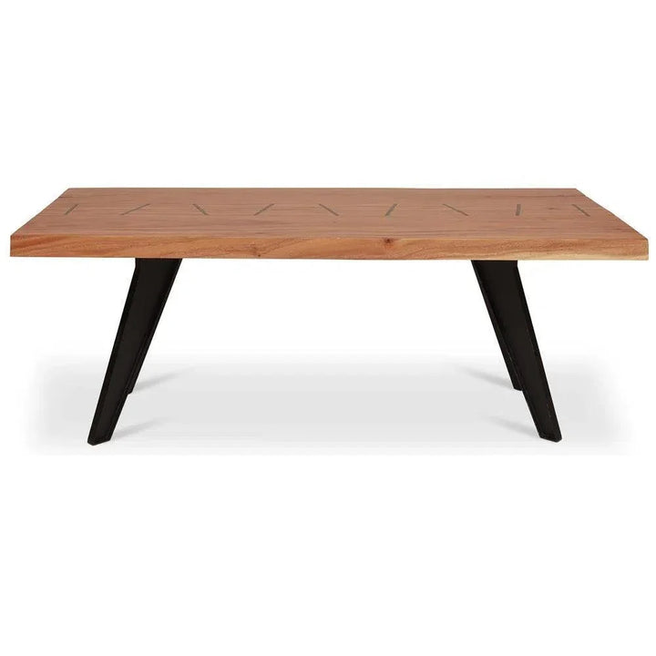 84 Inch Chamcha Wood Rectangular Dining Table | LOOMLAN