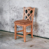 Crossback Counter Height Barstool Rustic Oak