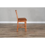 Crossback Counter Height Barstool Rustic Oak