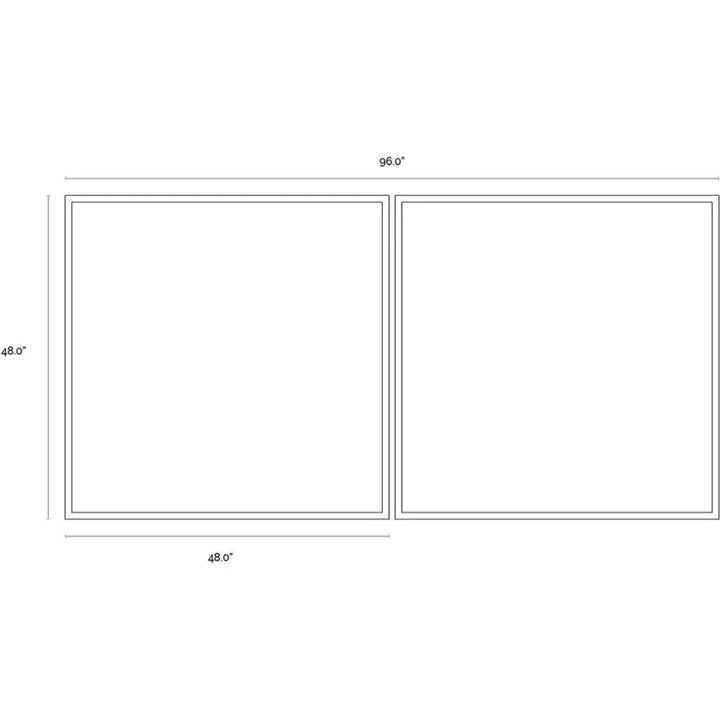 Crosshatch 2PC Hand Painted Art With Black - LOOMLAN - SUNPAN - Canvas Art