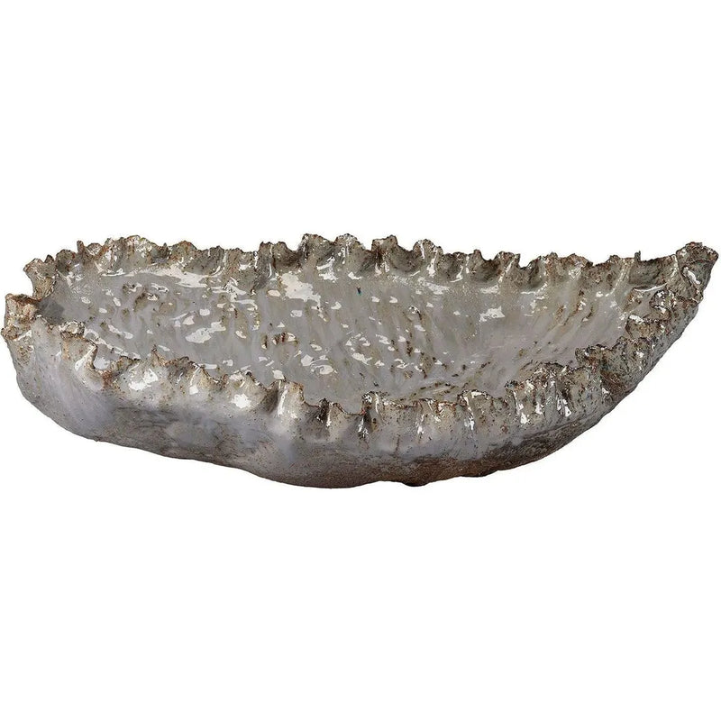 Crustacean Ceramic Decorative Bowl Large By Jamie Young-Boxes & Bowls-Jamie Young-LOOMLAN