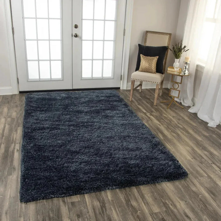 Cudi Solid Charcoal Area Rugs For Living Room - LOOMLAN - LOOMLAN - Area Rugs