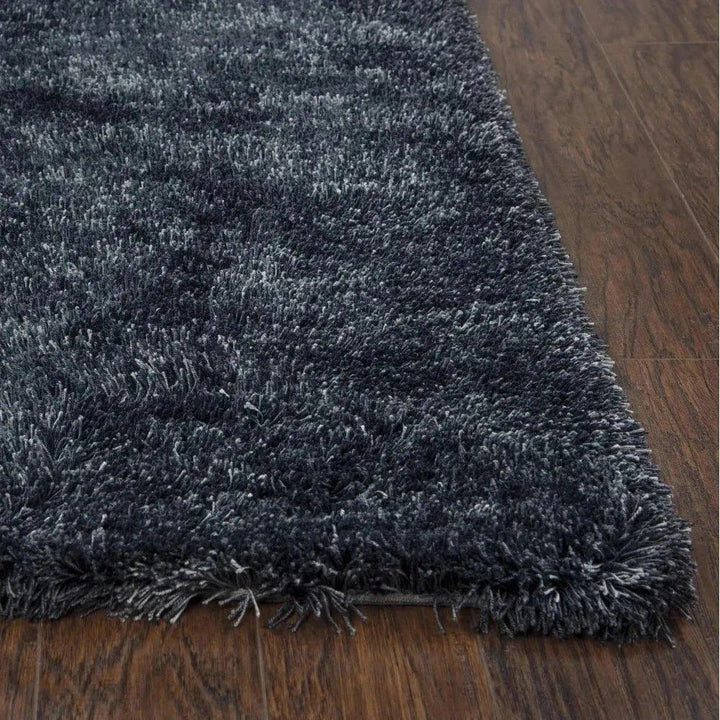 Cudi Solid Charcoal Area Rugs For Living Room - LOOMLAN - LOOMLAN - Area Rugs