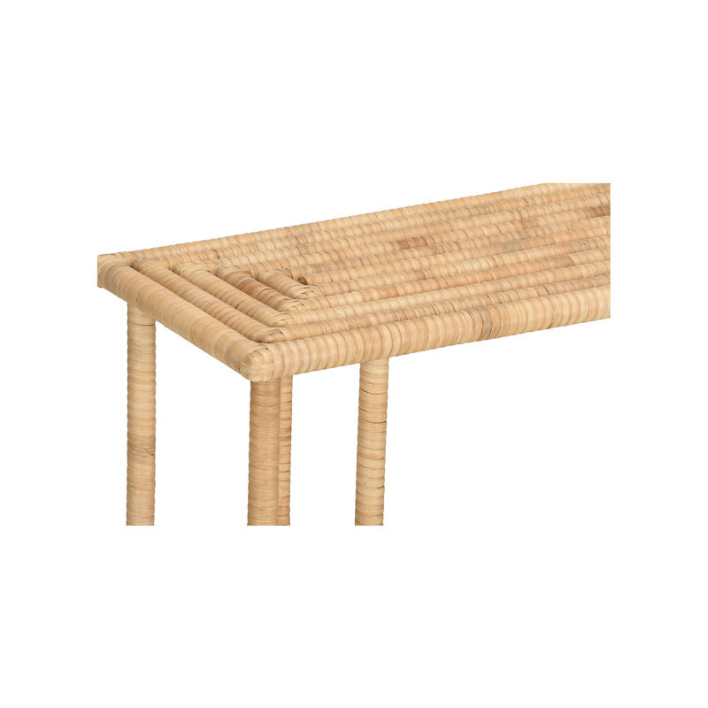 Cuixmala Natrural Rattan Crafted Console Table-Console Tables-Wildwood-LOOMLAN