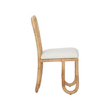 Cuixmala Natural Rattan Frame Dining Chair-Dining Chairs-Wildwood-LOOMLAN