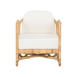 Cuixmala Natural Rattan Frame Lounge Chair-Accent Chairs-Wildwood-LOOMLAN