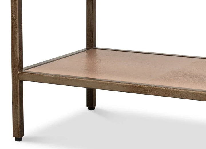 Cullum Irom Framed Rectangular Console Table - LOOMLAN - Sarreid - Console Tables