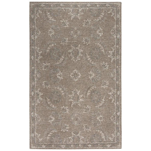 Cung Floral Brown Area Rugs For Living Room - LOOMLAN - LOOMLAN - Area Rugs