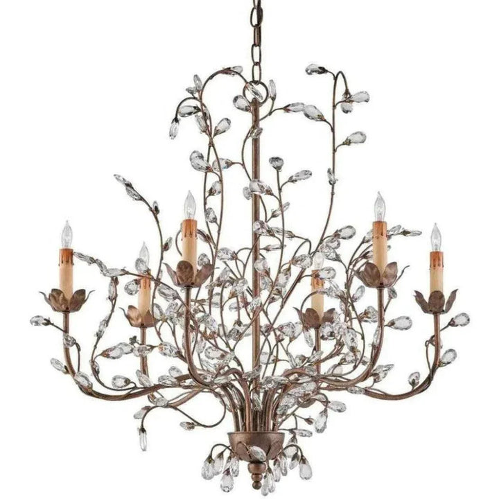 Cupertino Crystal Bud Cupertino Medium Chandelier - LOOMLAN - Currey & Co - Chandeliers