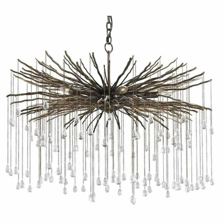 Cupertino Fen Large Chandelier - LOOMLAN - Currey & Co - Chandeliers