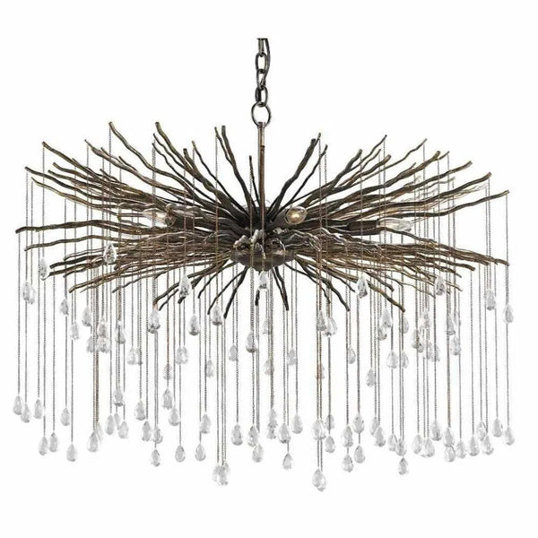 Cupertino Fen Large Chandelier Chandeliers LOOMLAN By Currey & Co
