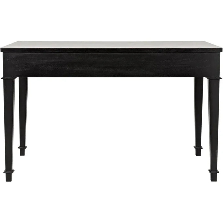 Curba Curved Desk With Drawers-Home Office Desks-Noir-LOOMLAN