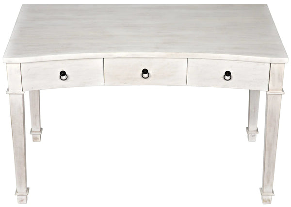 Curba Desk, White Curved Desk With Drawers-Home Office Desks-Noir-LOOMLAN
