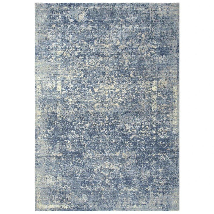 Curn Floral Blue Large Area Rugs For Living Room - LOOMLAN - LOOMLAN - Area Rugs