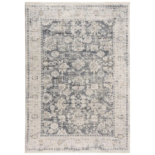 Cury Floral Ivory Area Rugs For Living Room - LOOMLAN - LOOMLAN - Area Rugs