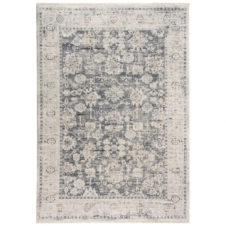 Cury Floral Ivory Area Rugs For Living Room - LOOMLAN - LOOMLAN - Area Rugs