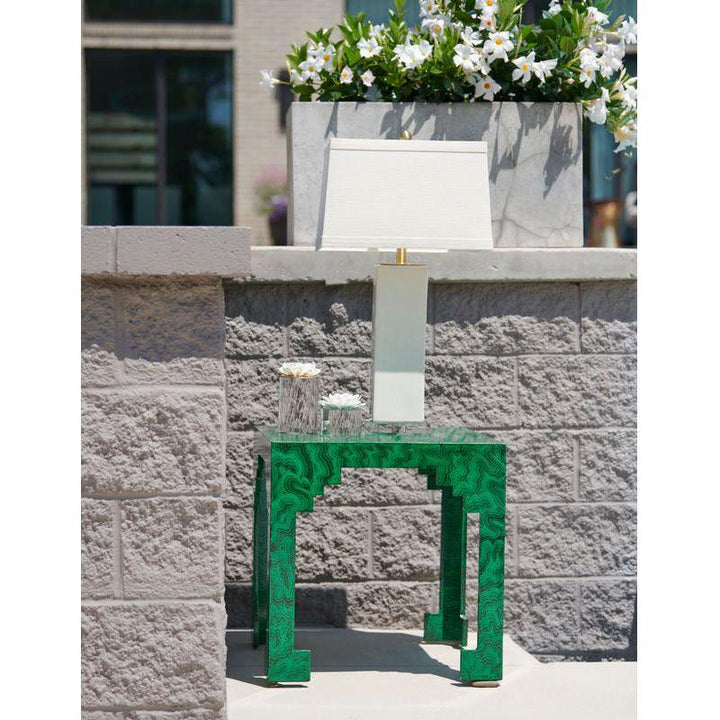 Cut Wooden Square Corner Table - LOOMLAN - Chelsea House - Side Tables