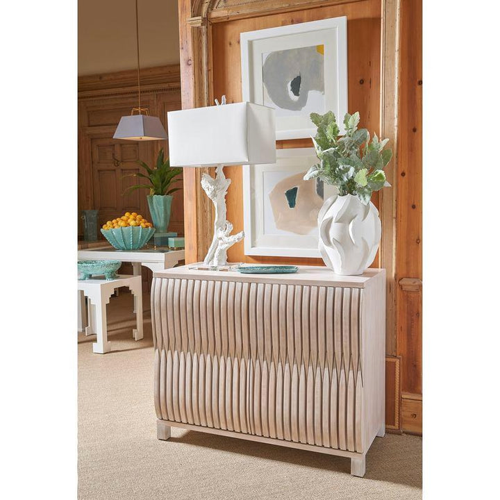 Cut Wooden Square Corner Table - LOOMLAN - Chelsea House - Side Tables