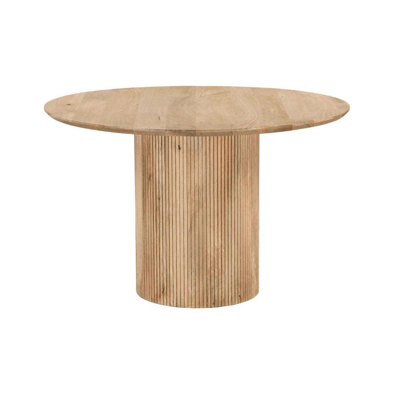 Cylinder ModernWooden Round Dining Table-Dining Tables-LH Imports-LOOMLAN