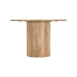 Cylinder ModernWooden Round Dining Table-Dining Tables-LH Imports-LOOMLAN