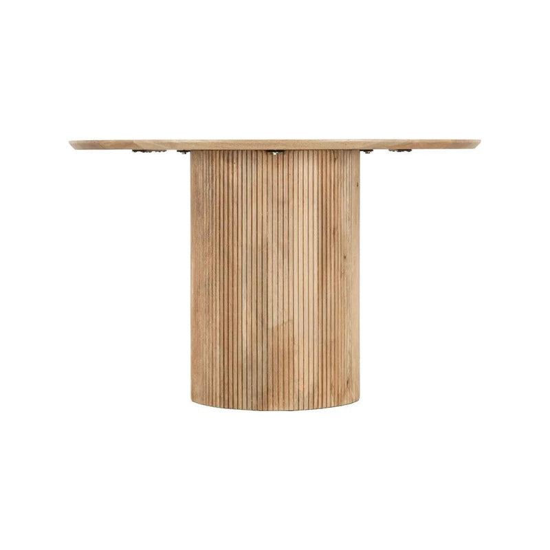 Cylinder ModernWooden Round Dining Table-Dining Tables-LH Imports-LOOMLAN