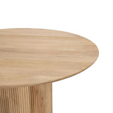 Cylinder ModernWooden Round Dining Table-Dining Tables-LH Imports-LOOMLAN