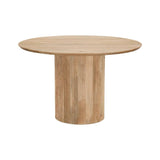 Cylinder Modern Designed Wooden Round Dining Table