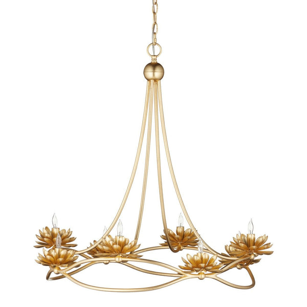 Cyrene Golden Iron Frame Chandelier