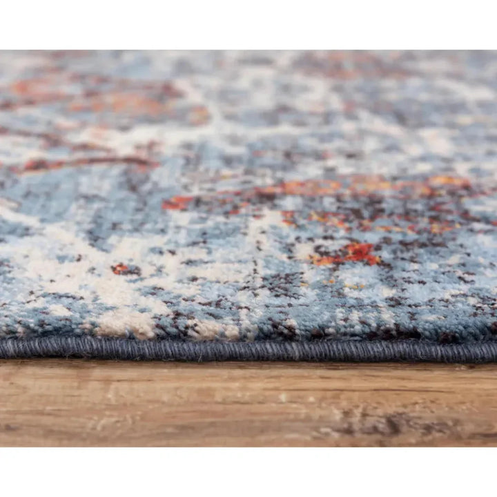 Cyri Geometric Blue/ Beige Large Area Rugs - LOOMLAN - LOOMLAN - Area Rugs