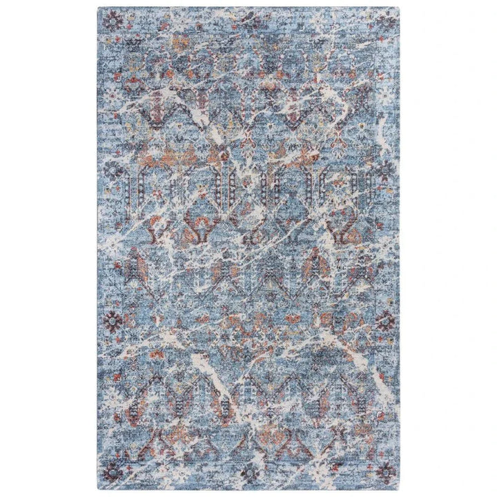 Cyri Geometric Blue/ Beige Large Area Rugs - LOOMLAN - LOOMLAN - Area Rugs