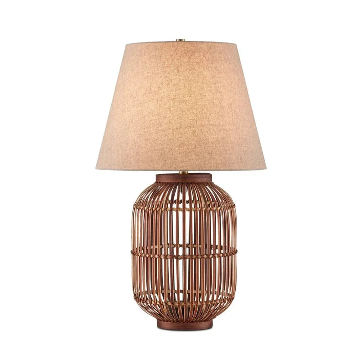 Cyrus Bohemian Bamboo Design Table Lamp - LOOMLAN - Currey & Co - Table Lamps