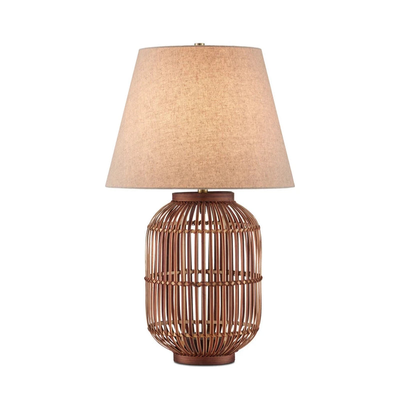 Cyrus Bohemian Bamboo Design Table Lamp-Table Lamps-Currey & Co-LOOMLAN