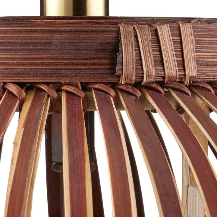 Cyrus Bohemian Bamboo Design Table Lamp - LOOMLAN - Currey & Co - Table Lamps