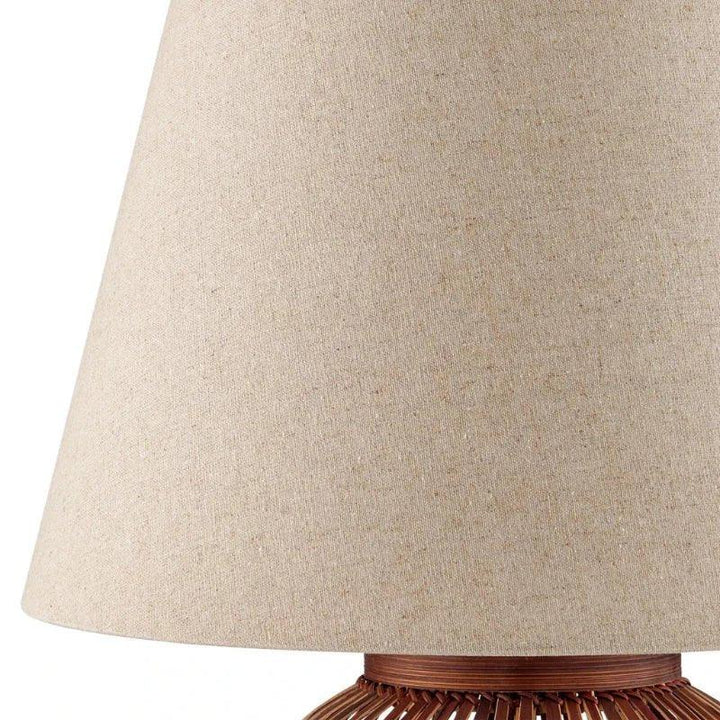 Cyrus Bohemian Bamboo Design Table Lamp - LOOMLAN - Currey & Co - Table Lamps