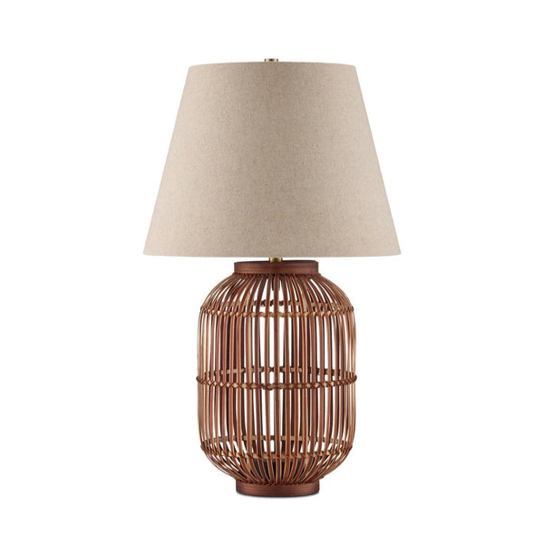 Cyrus Bohemian Bamboo Design Table Lamp-Table Lamps-Currey & Co-LOOMLAN