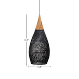 D-Bodhi Horn Rattan Framed Stylish Pendant