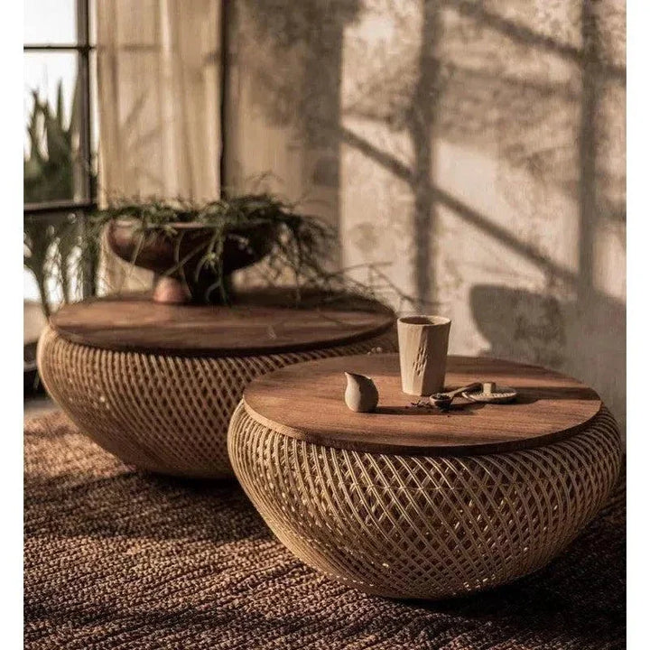 D - Bodhi Wave Coffee Table - Large/ Natural - LOOMLAN - LH Imports - Coffee Tables