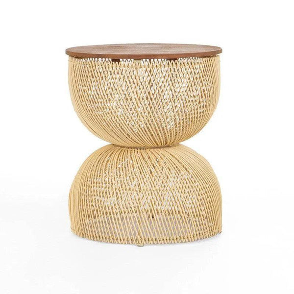D - Bodhi Wave Side Table - Natural - LOOMLAN - LH Imports - Side Tables